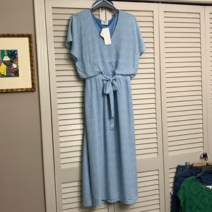 Sienna Sky pale blue lined dress. NWT
